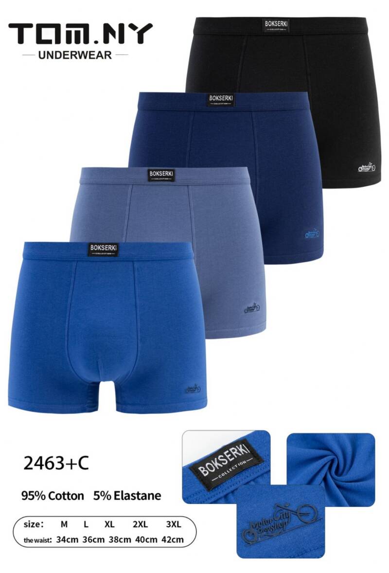 Bokserki męskie Roz M-3XL, Mix kolor Paczka 24 szt